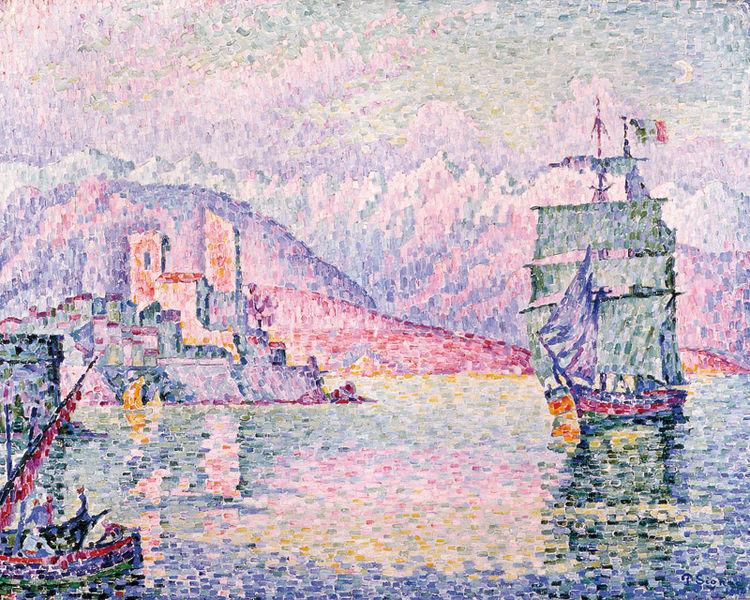 Paul Signac Antibes, Evening oil painting picture